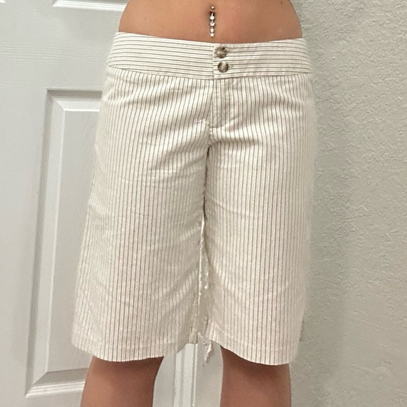 Y2k Pinstripe Shorts - Picture 2 of 10